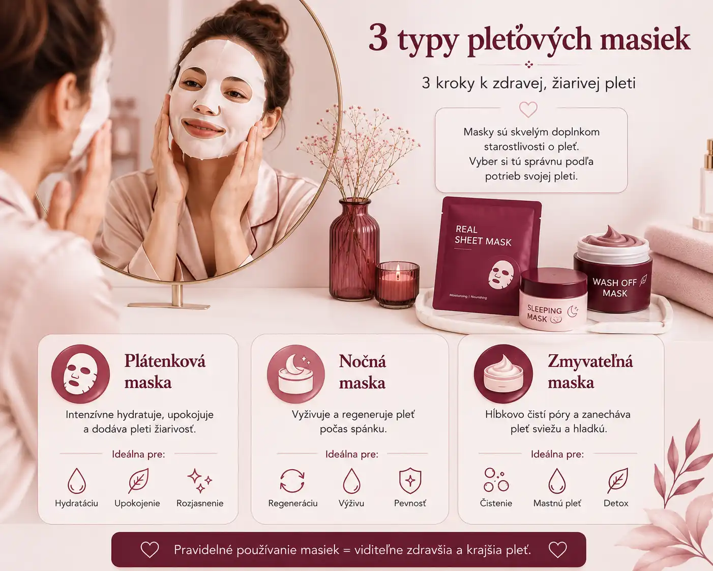 Ako často používať pleťovú masku v K-Beauty rutine.