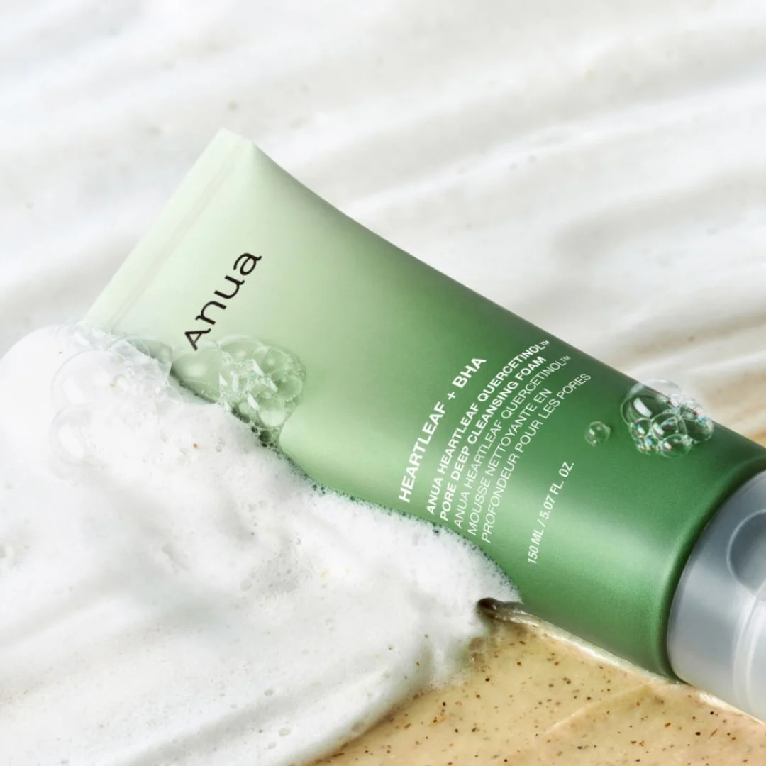 ANUA Heartleaf Quercetinol Pore Deep Cleansing Foam na každodenné čistenie plet