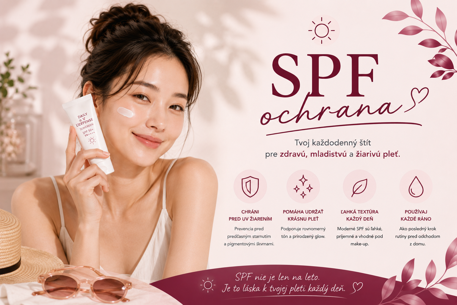 Každodenná SPF ochrana pleti