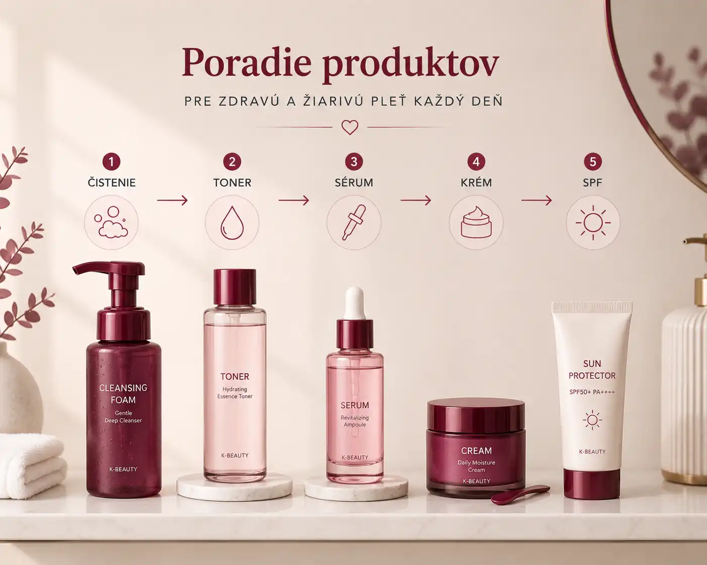 Ako správne vrstviť kozmetiku Kompletný sprievodca správnym poradím skincare produktov