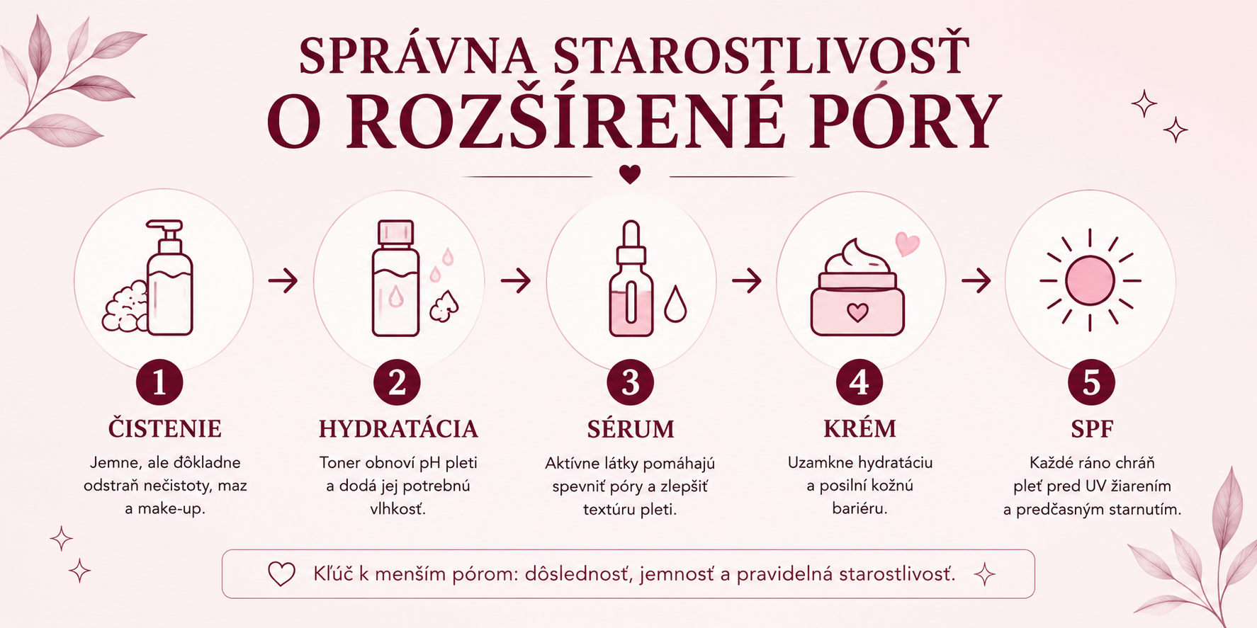Správna skincare rutina pri rozšírených póroch.
