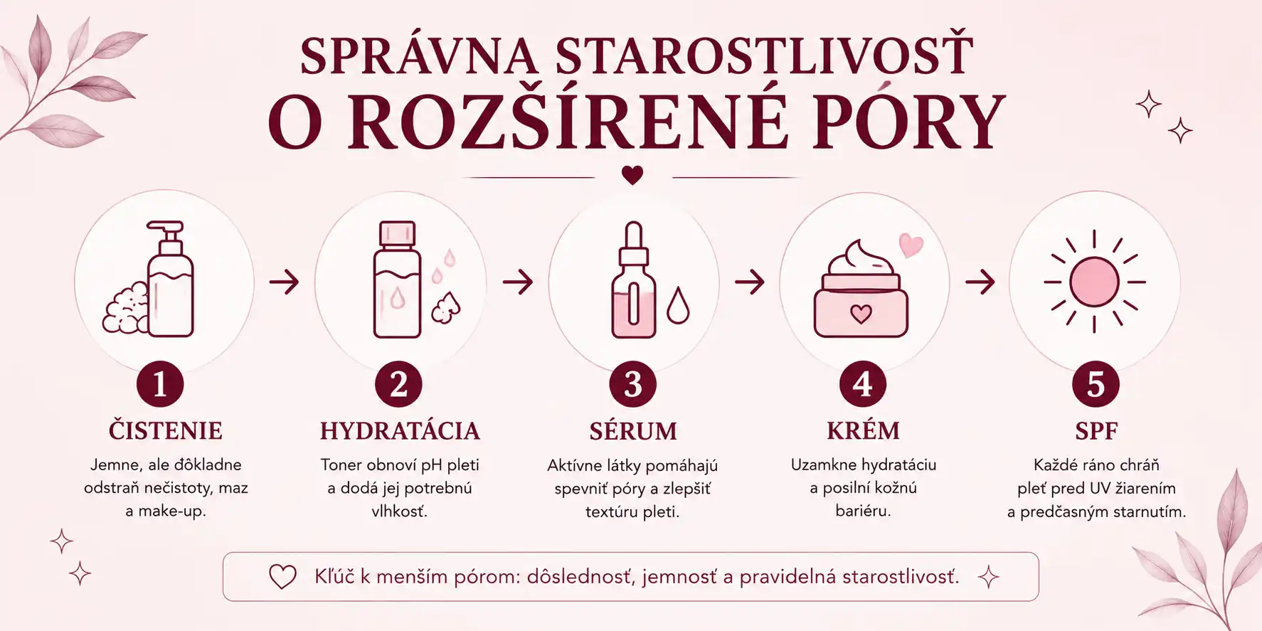 Správna skincare rutina pri rozšírených póroch.